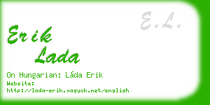 erik lada business card